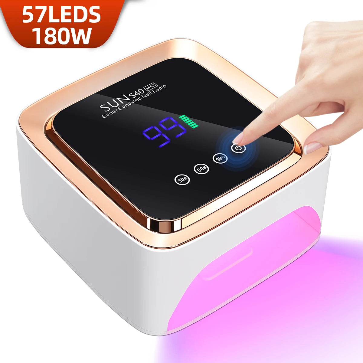 Lampe Ongles UV 180W Sans Fil