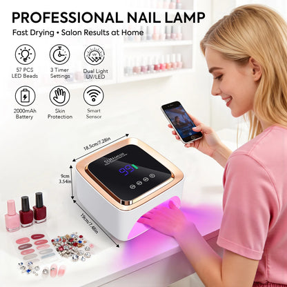 Lampe Ongles UV 180W Sans Fil